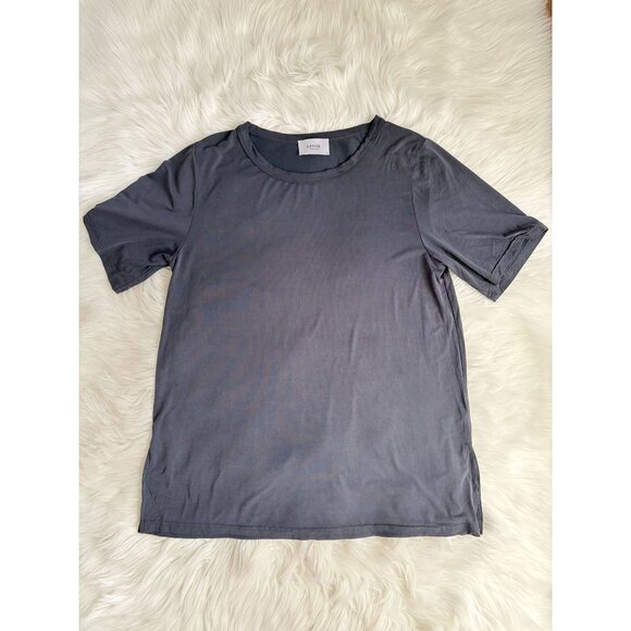 Legoe Heritage Maternity Fluid Jersey Boyfriend Tee Navy Blue 2 L - Picture 2 of 6